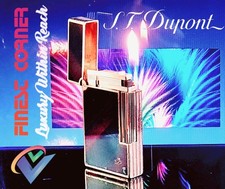 S T DuPont Paris Lighter Linge 2 Rare Lacquer Gold Model Overhauled Warranty VGC