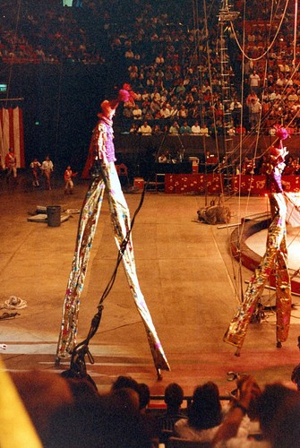 Circus performers stilt - circus,