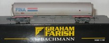 Graham Farish N Gauge 373-556A FINA Grey 100 ton Bogie Tank Wagon Weathered