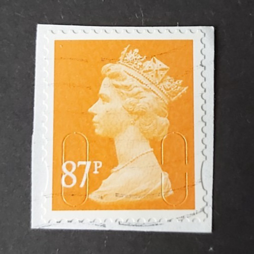 Security machin 87p stamp - 87p,
