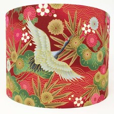 Japanese birds lampshade