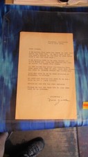 WW 11 Memorabilia Letter