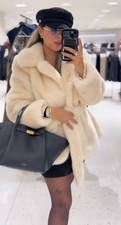 ZARA FAUX FUR BELTED COAT ZW