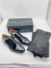Goor Mens Shiny Black Patent Leather Formal Business Wedding Shoes Size UK 14