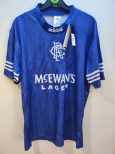 Vintage Glasgow Rangers Football Shirt Home 94/96 Men's Large Unused Replica