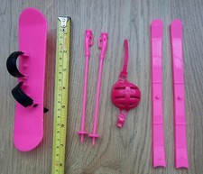 Pink doll Winter Sport ski