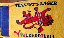 Rare Tennent's Lager Vive Le Football World Cup 1998 France Towel