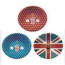 Vintage Style 6" Paper Bowls 8 Pack King Charles III Coronation Street Party UK