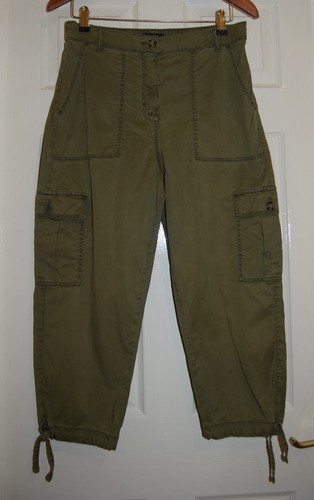 Cropped capri cargo combat - cargo,