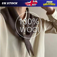 Wool Knitted Triangular Scarf