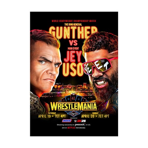 Wwe wrestlemania poster v4 - poster,