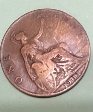 1903 King Edward VII One Penny Coin - Great Britain