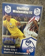 Rare Sheffield Wednesday Sheff Wed SWFC v Stoke City Match DVD 26/12/2006