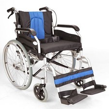 Lightweight folding self propel wheelchair hand brakes & 20" wide seat ECSP01-20