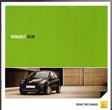 Renault Clio 2011-12 UK Market Sales Brochure Hatchback Sport Tourer