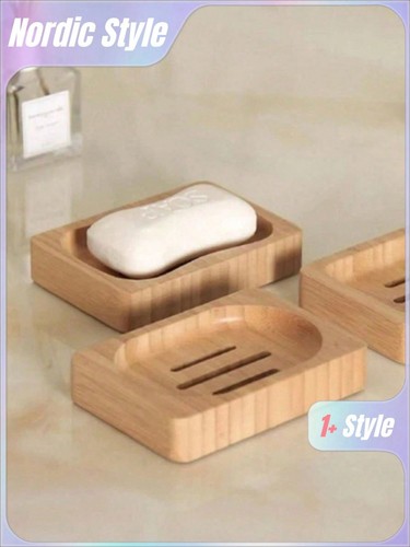 Wooden soap dish - wooden, vintage