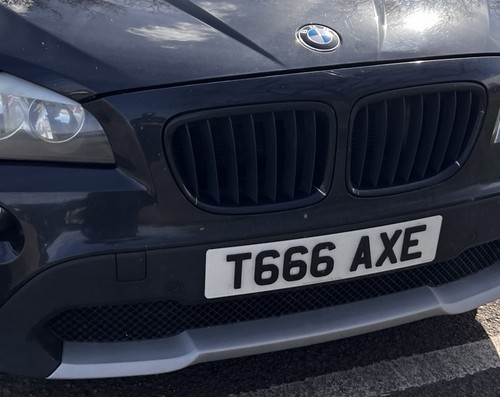 Private plate t666axe - private,