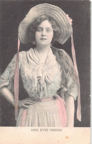 Postcard actress theatre - postcard,