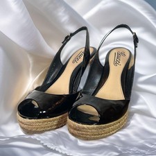 Gucci Wedge Sole Sandals Black