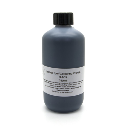 Black leather dye - black,