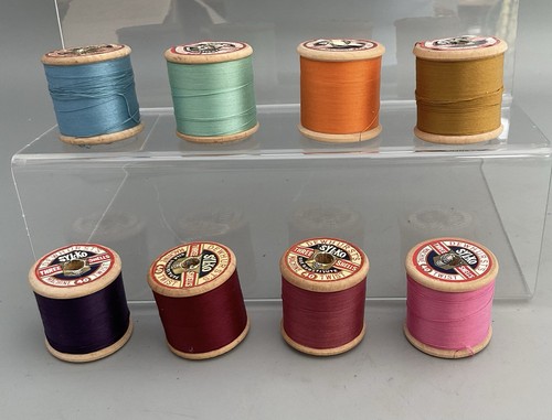 Assorted used sylko thread - assorted,