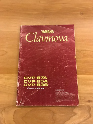 1993 yamaha clavinova - yamaha, owner's