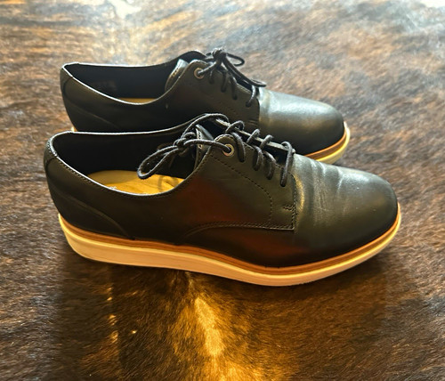 Clarks black leather lace - clarks,