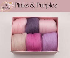 Pinks & Purples Merino Felting