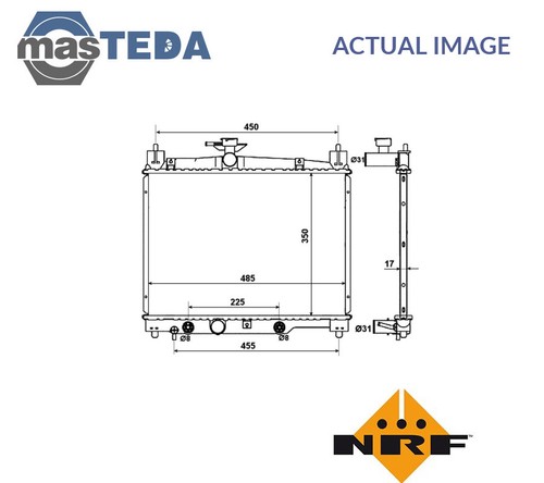 53599 engine cooling radiator - 53599,