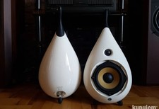 Scandyna Drop Speakers – White – Made in Denmark – Original Rare Design