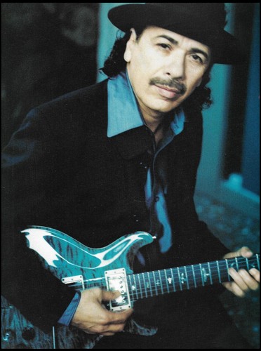 Carlos santana prs blue - blue, guitar