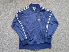 Vintage Adidas Track Jacket Adult Small Blue Ventex ATP France Casual Logo Mens