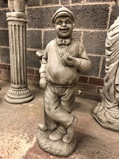 Golfer stone garden ornament