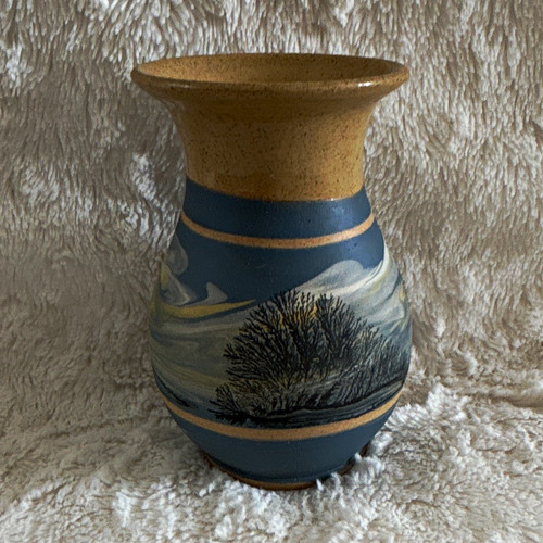 Vintage studio pottery vase - , by