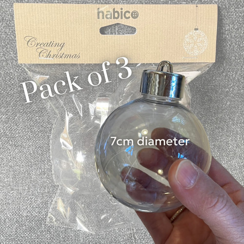 Pack clear plastic - 3,