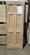 78x30" Unfinished Oak 6 Panel