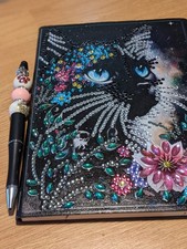 Black Cat Blank Notebook With Pen And Refill