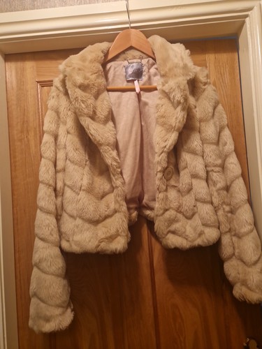 Lipsy faux fur jacket uk12 - lipsy,
