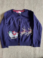 Boden Festive Cardigan Santa 4-5 Years Christmas 