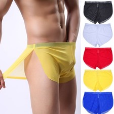 Sexy Mens Sheer See Through