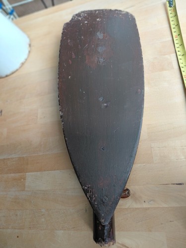 Decorative wooden rowing oar