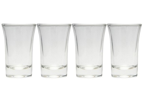 Shot glass set clear - set, of