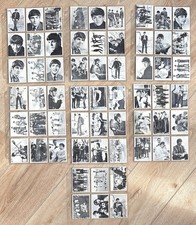Beatles Trading Cards T. C. G. B&W Series 1 Complete Set Cards 1-60 (1964)