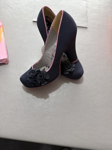 Ruby shoo navy with - navy, dotted