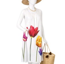 Italian Tulip Floral Dress UK