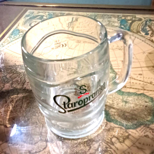 Staropramen glass lager - glass, lager/