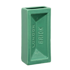 London brick vase green - brick, in