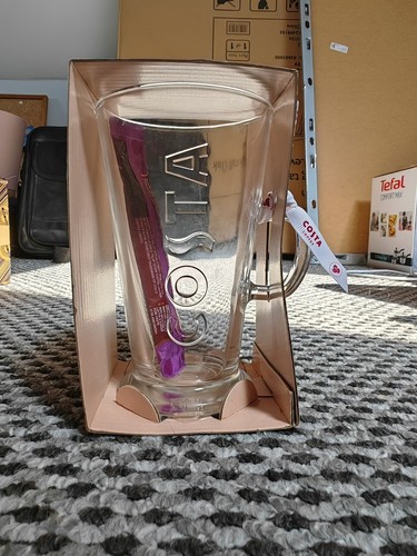 Costa coffee latte - glass, with