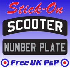 Scooter Number Plate