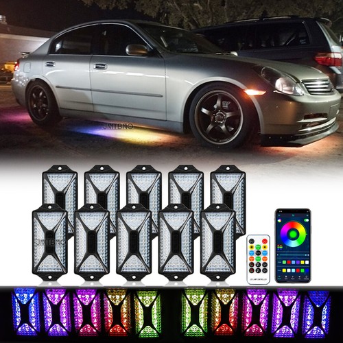 10x rgb led underbody glow - 10x,